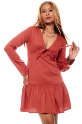 Frilled Shift Dress